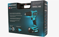 T0056 Шуруповерт акк. MKBL-18B ProfiPower (б/щет, 18В,Li-ion-2шт,2.0Ач,40Нм,З/У, 0,8-10мм,м)