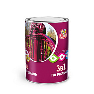 Грунт-эмаль 3 в 1 OLECOLOR , черная , 2,0 кг/6/
