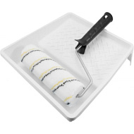 Набор малярный Задорный: ванночка 260x290 мм + валик 180 мм, бюгель 6 мм, ворс 12 мм, полиамид.