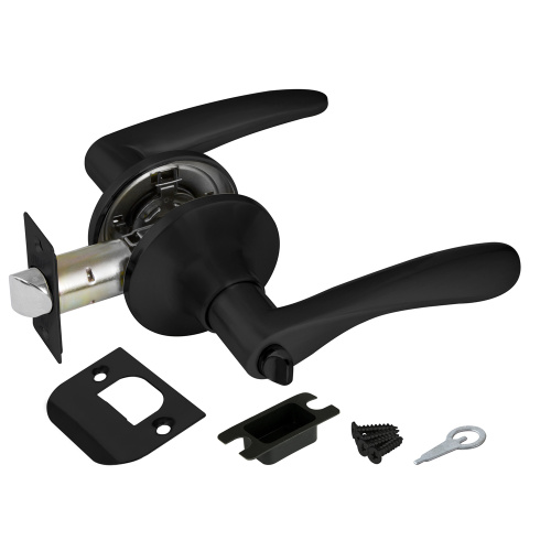 Ручка защелка PUNTO 6020 BL-E (кл./фик.) Черный