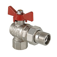 228VT. Кран шаровый угловой с полусгоном ВР/НР никель VALTEC 3/4"