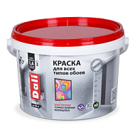 Краска для обоев Dali, 2,5л, белая матовая