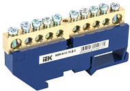 267819 Шина нулевая на DIN-изол. ШНИ-8х12-10-Д-С IEK YNN10-812-10D-K07