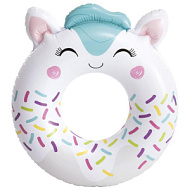 Круг для плавания «Милые зверята», 84 (91) см х 76 см, от 8 лет, до 40 кг, микс