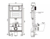 Система инсталляции для подвесного унитаза Comforty CF5K009DP с пневматическим механизмом