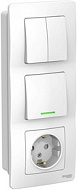 Блок СП Systeme Electric Blanca (розетка с заземл. защ. шторки 16А 250В