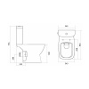 1WH302418 Унитаз-компакт Santek "Нео", безободковый rimless, 2 режима Oliveira