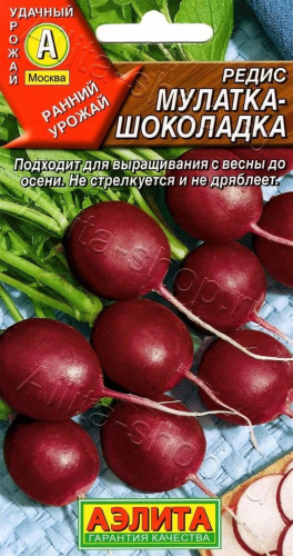 Редис Мулатка-шоколадка 2 гр/10