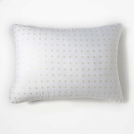 4351020 Подушка Экономь и Я 50*70 Лебяжий пух, чехол тик, цв. МИКС, п/э