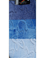 00205 Набор ковриков для ванной Banyolin Silver, голубой 500*600, 600*1000мм