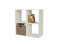 Стеллаж 4 секции 696*700*294мм Дуб грей