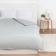 9046050 Пододеяльник Этель 175х215, цвет светло-серый, 100% хлопок, бязь 125г/м2
