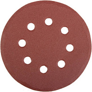 35452-125-320 Круг STAYER из абразивной бумаги на велкро основе,125мм, Р320, 8 отверстий (5шт)