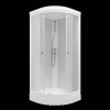 Душевая Кабина Ультра 80*80 А, 1/4 круга, низкий поддон, Белый, прозр, ДН4 (6 мест+сифон D90мм)