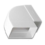 24964 (210-026 / А46-039) Эковент Колено плоское горизонтальное 60*120мм (612КГП)