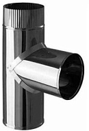 Тройник Феррум d=115мм, угол 90°, нержавеющая (430/0,5мм) , по воде