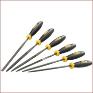 16010-H6_z02 Набор надфилей STAYER с двухкомпонентной ручкой 100мм, 6 предметов