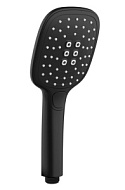 AV032Black Душевая лейка AVRORA, черный, 3 режима, 100 мм