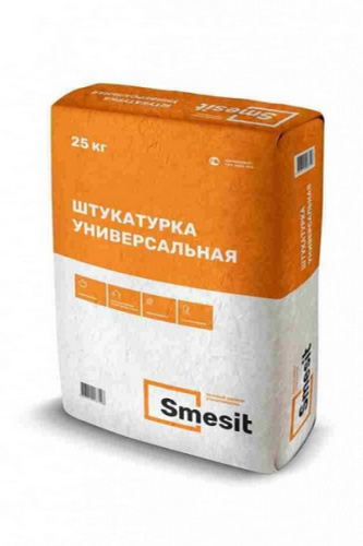 Штукатурка цементная универсальная Smesit 25 кг /48/