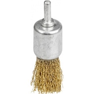 35113-24 Щетка STAYER кистевая для дрели, витая стальная латунированная проволока 0,3мм, 24мм