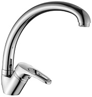 Смеситель для кухни Decoroom, хром, высокий излив, латунь DR21021