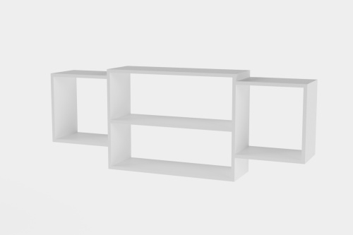 Полка навесная ПН-2 1300*218*456мм Белый
