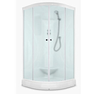 Душевая кабина DOMANI-SPA Elegance 900*900*2180, низкий поддон, сатинматированное стекло Б/Э