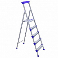 Стремянка Nika 5 ступеней 1,065м металлическая,широкая
