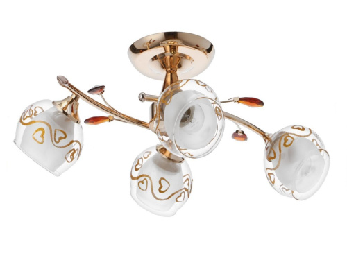 Люстра 330/4 4х40Вт Е27 золото 54х54х26 см МОДЕЛЬ:GMN-0092