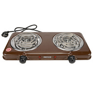 Плитка электрическая 2 конф тэн 2,0 кВт коричневая 5703 (PRAKTISCHE HOME)