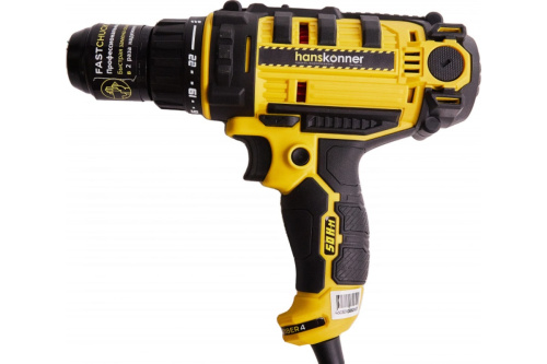 Дрель-шуруповерт сетевой Hanskonner HID2145P (450Вт, 2 скорости, 23+1, 45Нм)