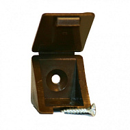 Уголок мебельный с шурупом дуб 4шт/пакет