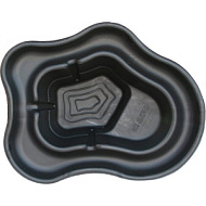 Пруд садовый декоративный пластик 270 л черный (1450 х 1100 х 500 мм)