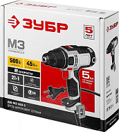 ДШ-М3-500-2 Дрель-шуруповерт ЗУБР сетевая, 500 Вт, 0-450/0-1800 об/мин