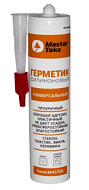 Герметик силиконовый MasterTeks, универсальный, прозрачный, 260мл