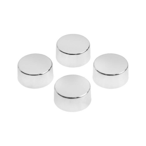 Зеркалодержатель ТУНДРА , d=17 мм, без сверления, цвет серебро, 4 шт