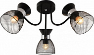 Люстра XA1579B/3 BK+CR черный/хром 3х60W E27 d600 h270, HN24