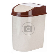 Контейнер для мусора беж мрамор 8л