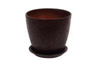 Горшок керамический Бутон Винил шоколад 5,4л