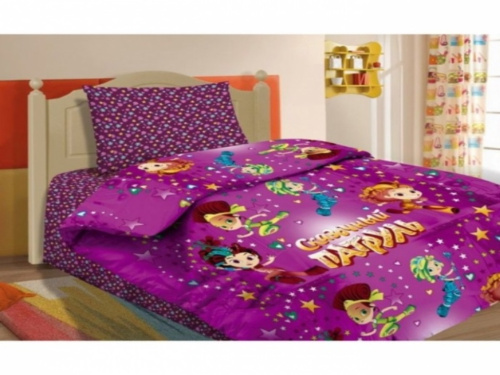 Постельное белье Павлинка Мульт Сказочный патруль фуксия детск. бязь 1,5сп.