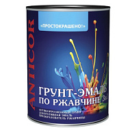 Грунт- эмаль по ржавчине Простокрашено 0,9кг зеленая