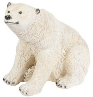 Фигура садовая Белый медведь сидячий