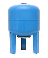 Гидроаккумулятор ETERNA синий, вертикальный оц. фланец 80л