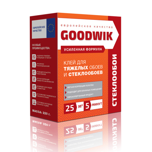 Клей Goodwik для тяжелых обоев и стеклообоев 220 гр.