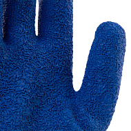 Перчатки Сибртех трикотажные, полиэфирные, латексное рельефное покрытие, размер 9