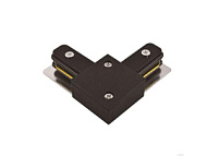 Коннектор L-образный PTR CL-BL накладной/подвесной шинопровод черн. JazzWay