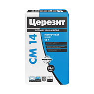 Клей для керамической плитки и керамогранита CM 14 Церезит Extra 25кг /48