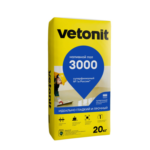 Суперфинишный наливной пол Vetonit 3000 20kg /54/