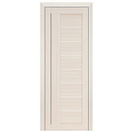 Дверное полотно ЭКО Simpal 17 700*2000мм Эшвайт белое стекло