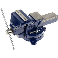 32471-10 Тиски слесарные с поворотным механизмом, 100мм